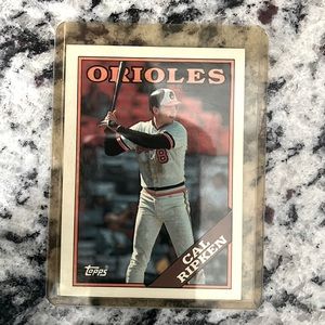 1988 Rare Topps Cal Ripken baseball card in excellent condition.